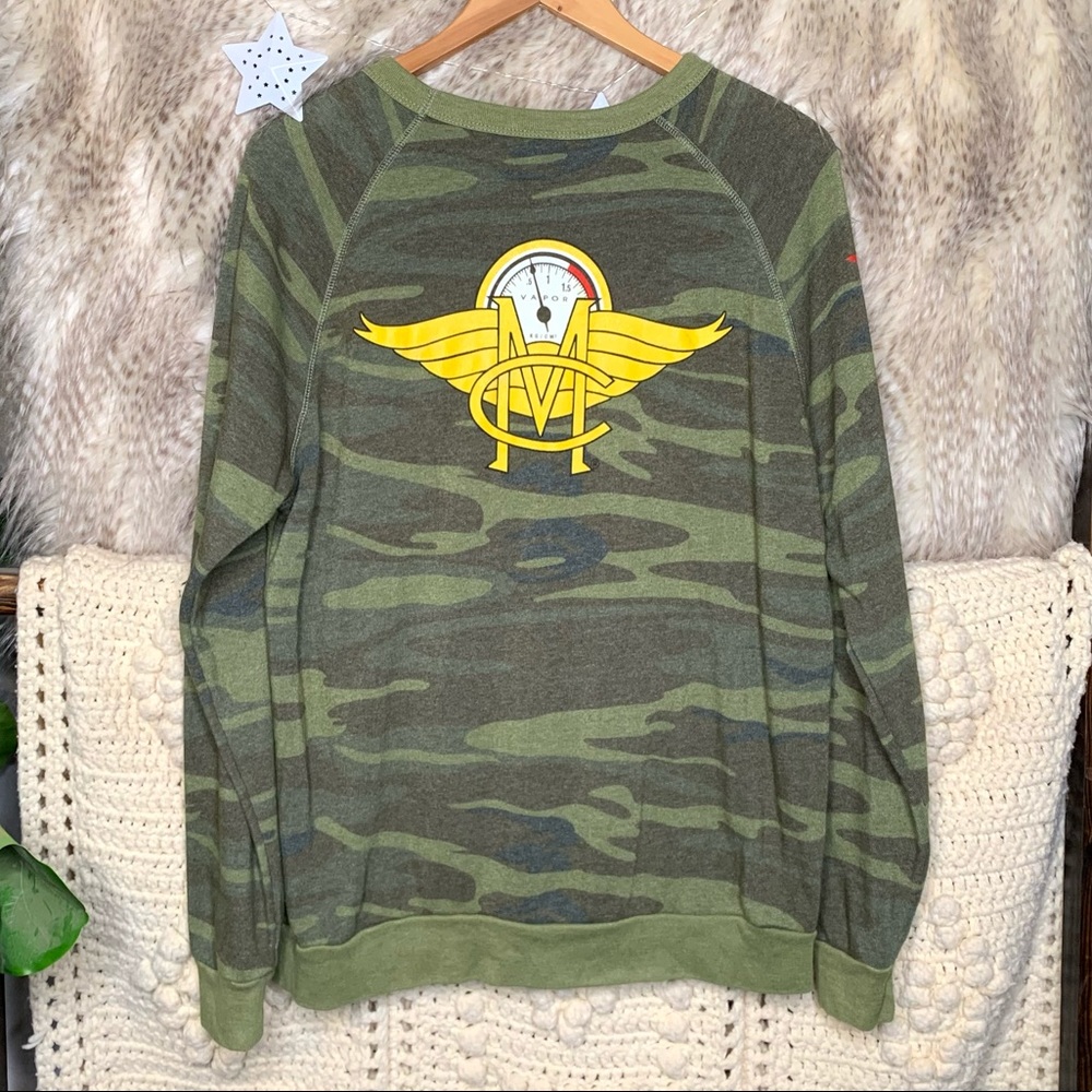 Cafe Moto Camo Sweatshirt - Picture 7 of 7